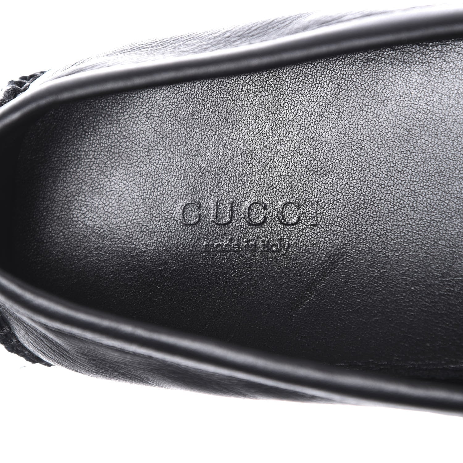 Gucci Calfskin Womens Driver Loafers 38 Black 6 of 10