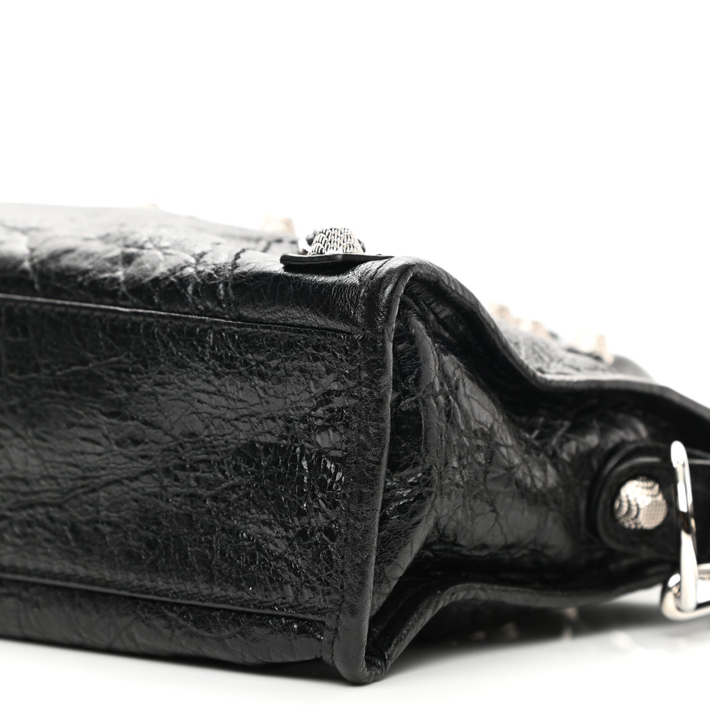 Agneau Giant 12 Silver Hardware Mini City Black