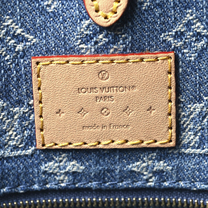 Louis Vuitton Monogram Denim Onthego MM  Blue 6 of 9