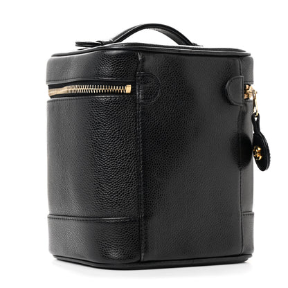 Chanel Caviar Vanity Cosmetic Case Black 3 of 11