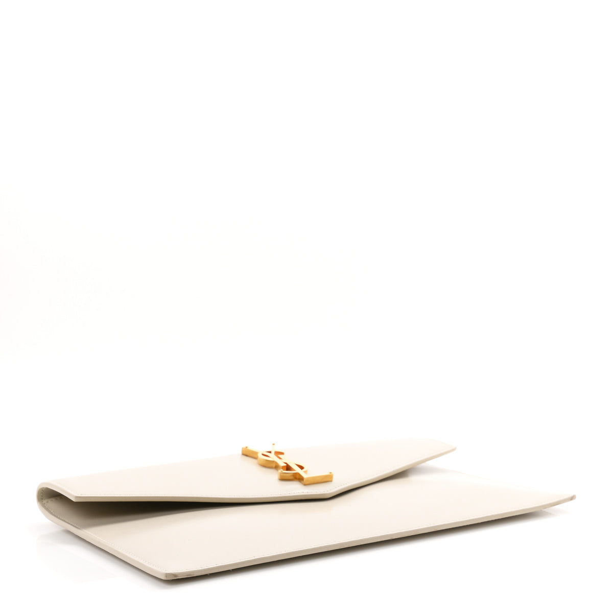Saint Laurent Smooth Shiny Calfskin Uptown Pouch Crema Soft 4 of 7