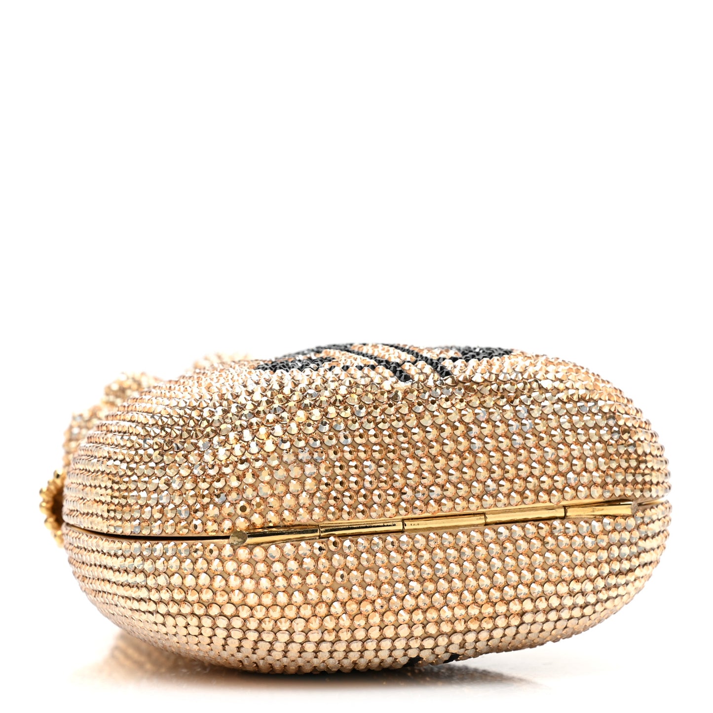 Crystal Money Bags Minaudiere Clutch Gold