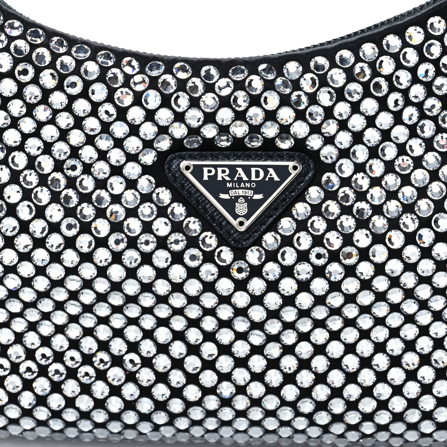 Satin Crystal Mini Re-Edition 2000 Bag Cristal