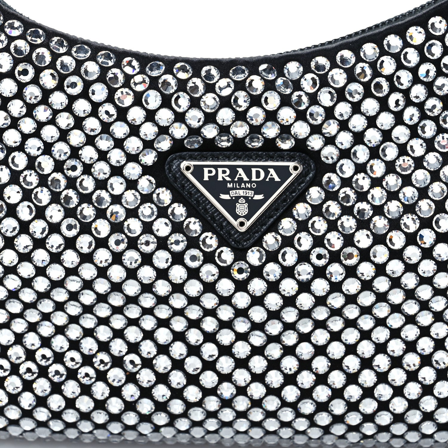 Prada Satin Crystal Mini Re-Edition 2000 Bag Cristal 9 of 13