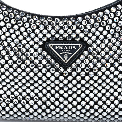 Prada Satin Crystal Mini Re-Edition 2000 Bag Cristal 9 of 13