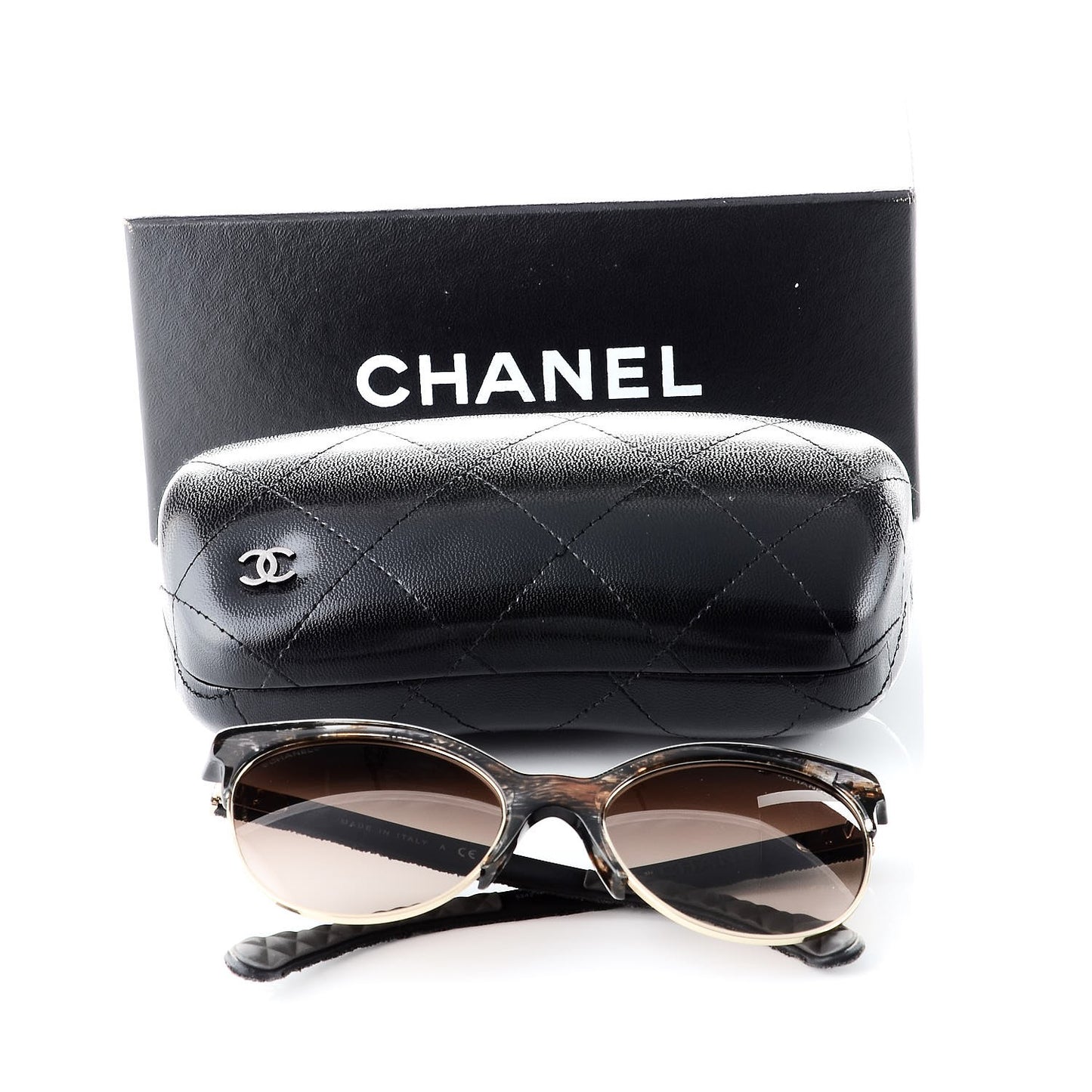 Denim Quilted Pantos Spring Sunglasses 5342 Brown