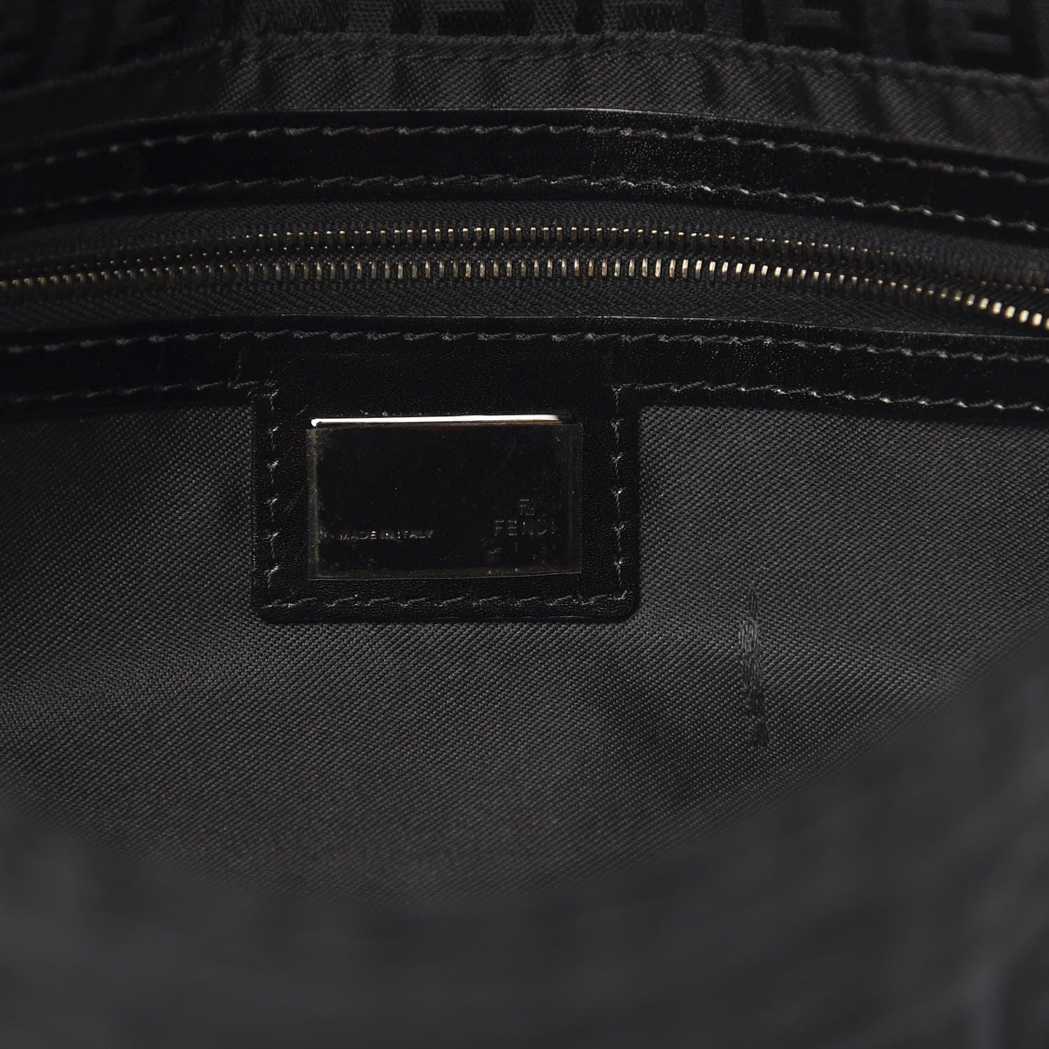 Fendi Zucchino Baguette Black 6 of 11