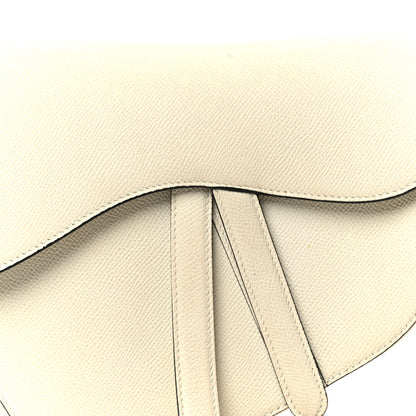 Christian Dior Grained Calfskin Saddle Bag White 8 of 11