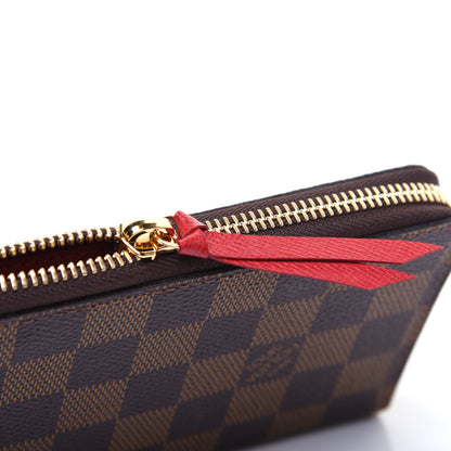 Louis Vuitton Damier Ebene Clemence Wallet Cherry 9 of 9