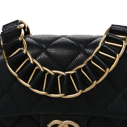 Chanel Caviar Quilted Mini Chain Soul Flap Black 8 of 10