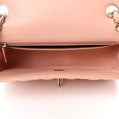 Chanel Lambskin Quilted Mini Rectangular Flap Light Pink 5 of 11