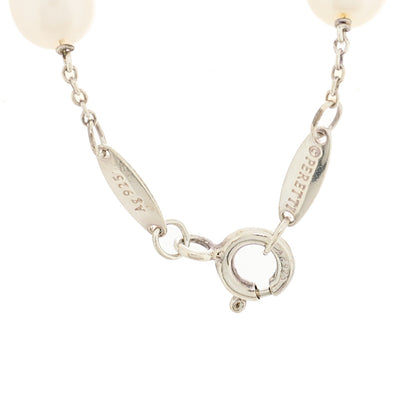 Tiffany Sterling Silver Freshwater Cultured Pearl Elsa Peretti Pearls By The Yard Bracelet 3 of 4