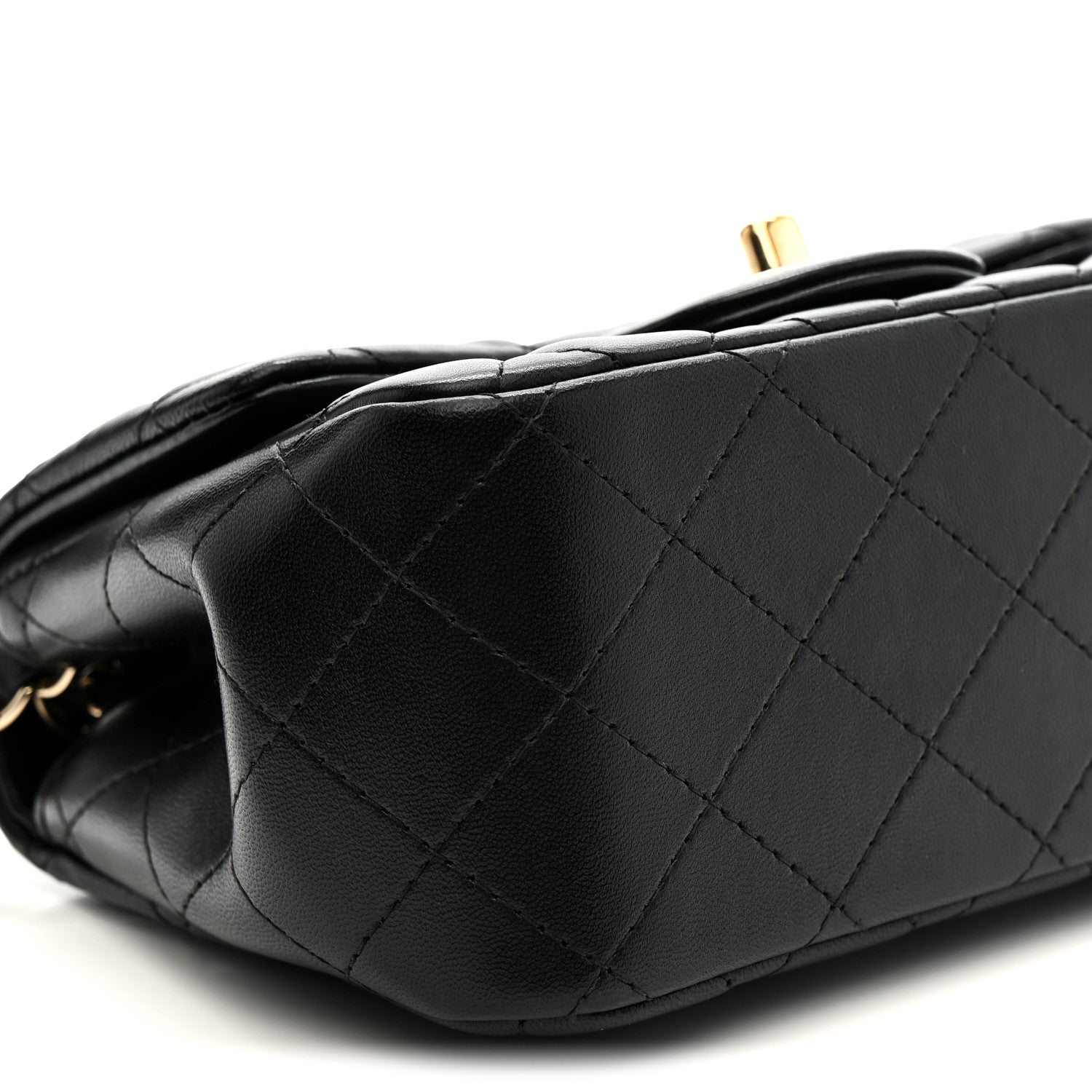 Chanel Lambskin Quilted Mini Square Flap Black 17 of 21
