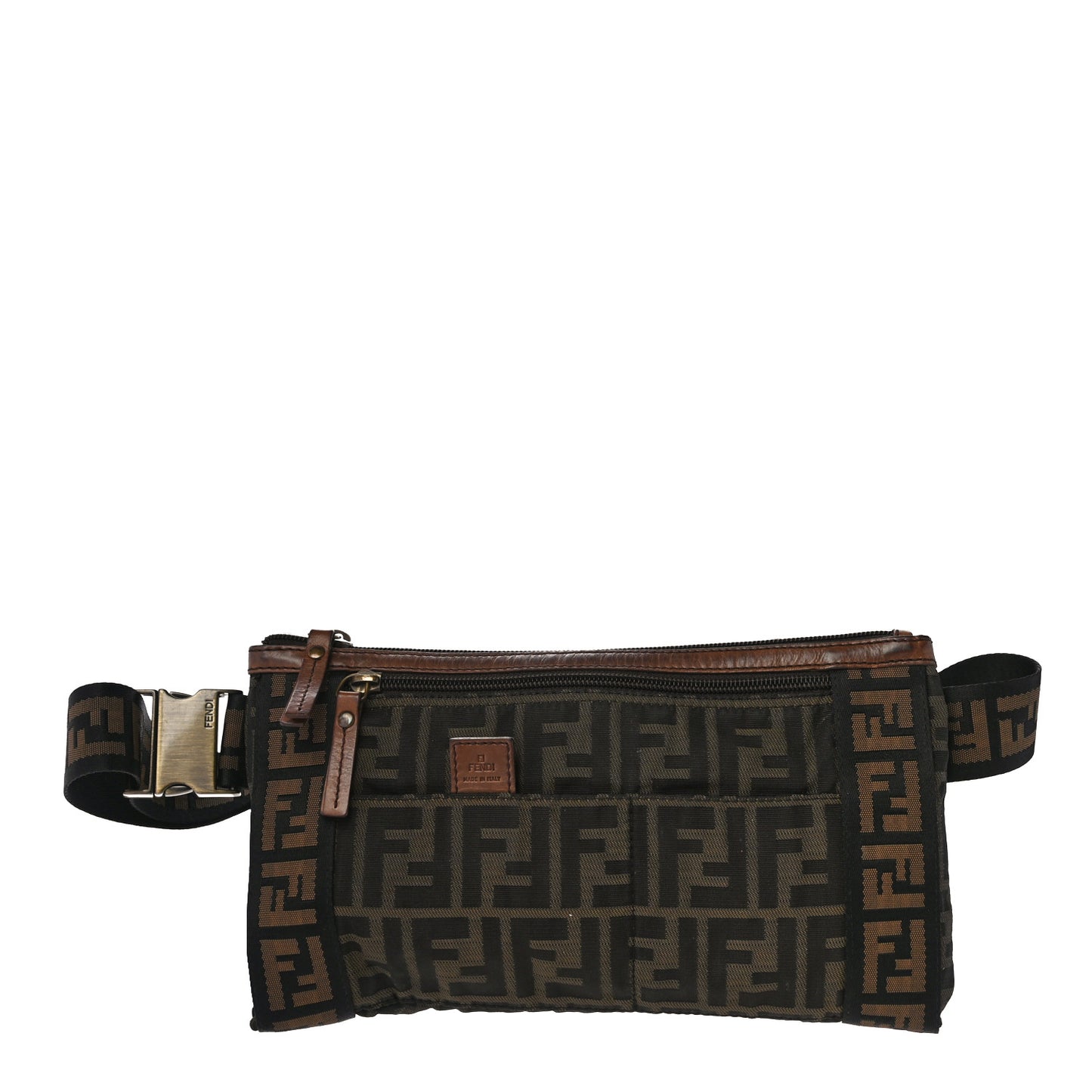 Zucca Vitello Patchwork Belt Bag Tobacco Sabbia