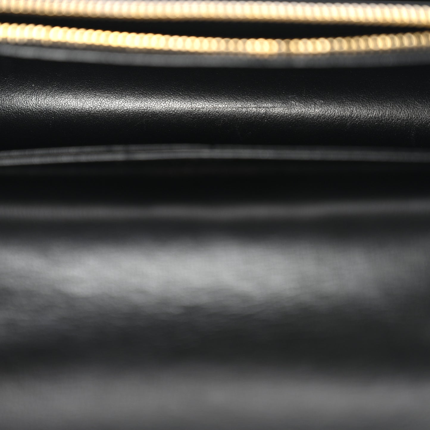 Calfskin Monogram Sunset Chain Wallet Black