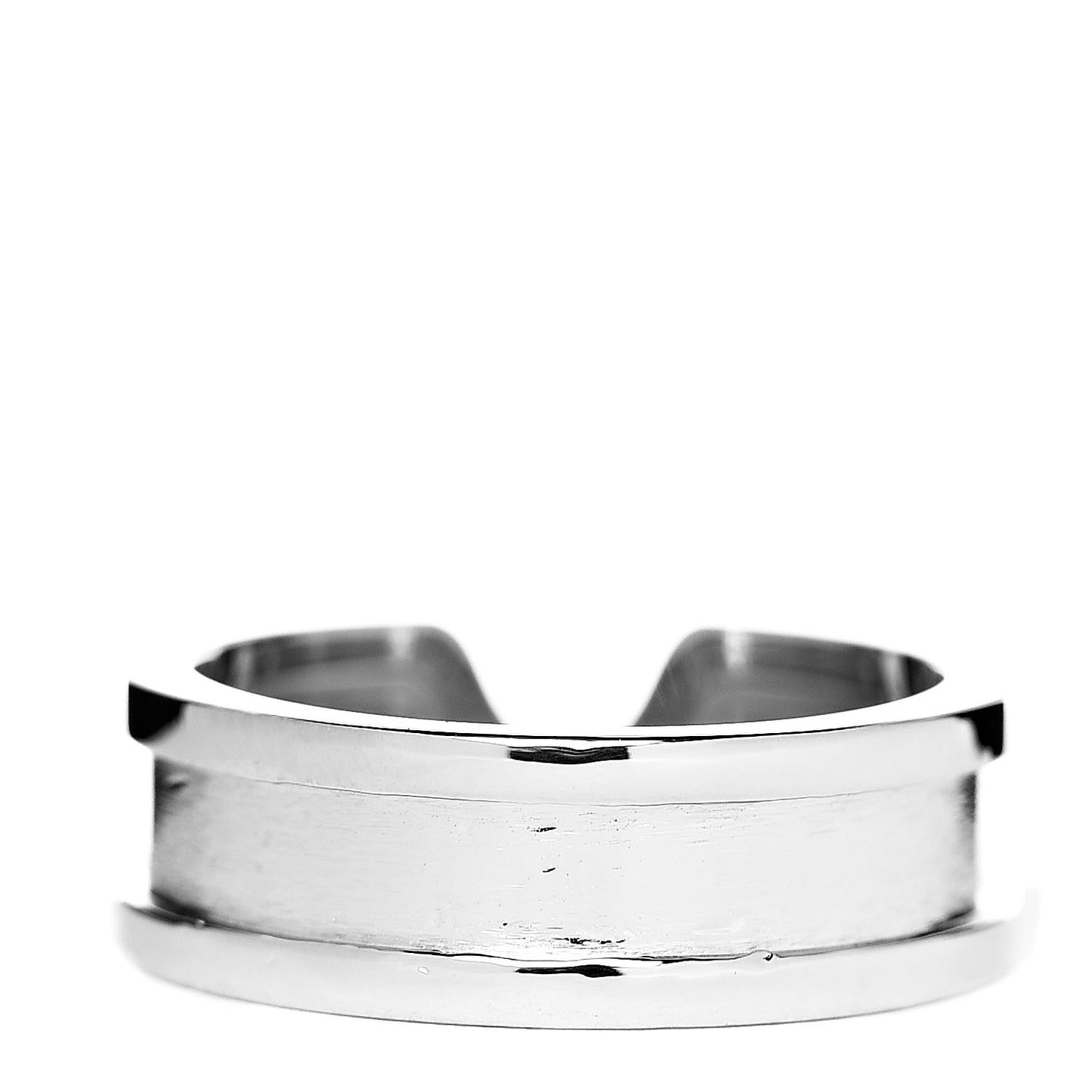 18K White Gold 6.5mm C De Ring 52 6