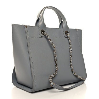 Chanel Caviar Studded Small Deauville Tote Grey 3 of 14