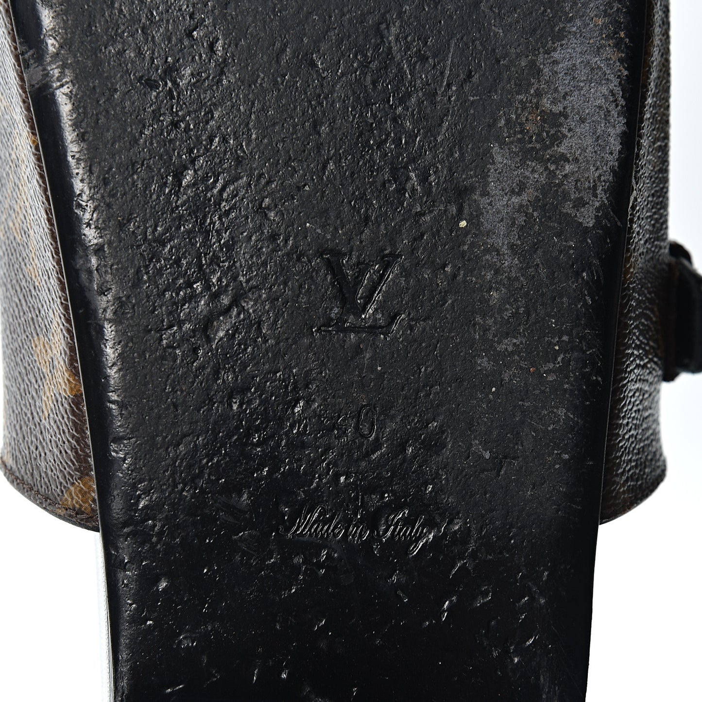 Monogram Patch Work World Tour Bom Dia Flat Mule 40 Black