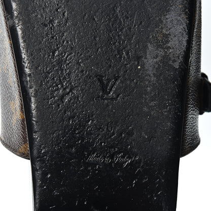 Louis Vuitton Monogram Patch Work World Tour Bom Dia Flat Mule 40 Black 8 of 11