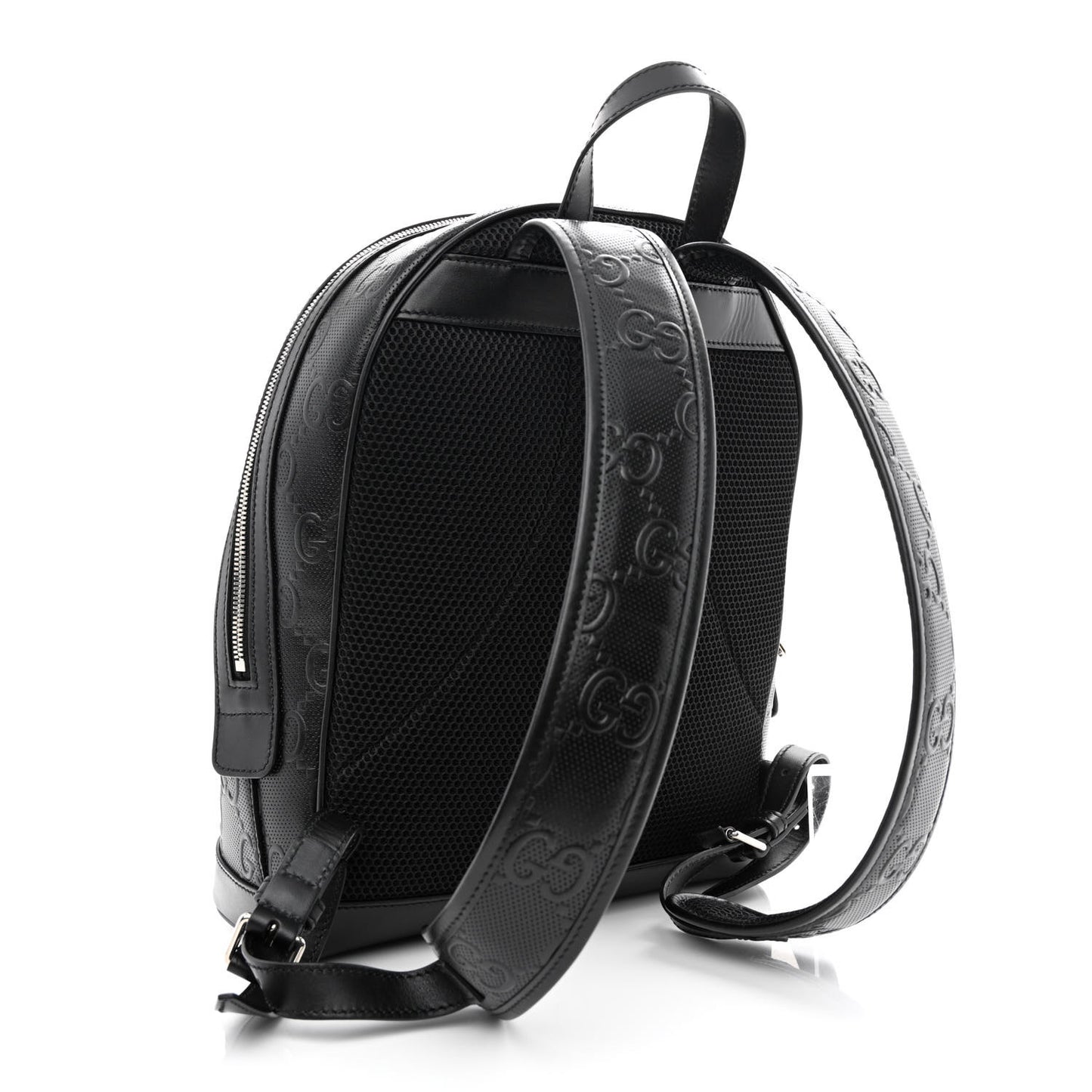 Calfskin GG Tennis Embossed Backpack Black