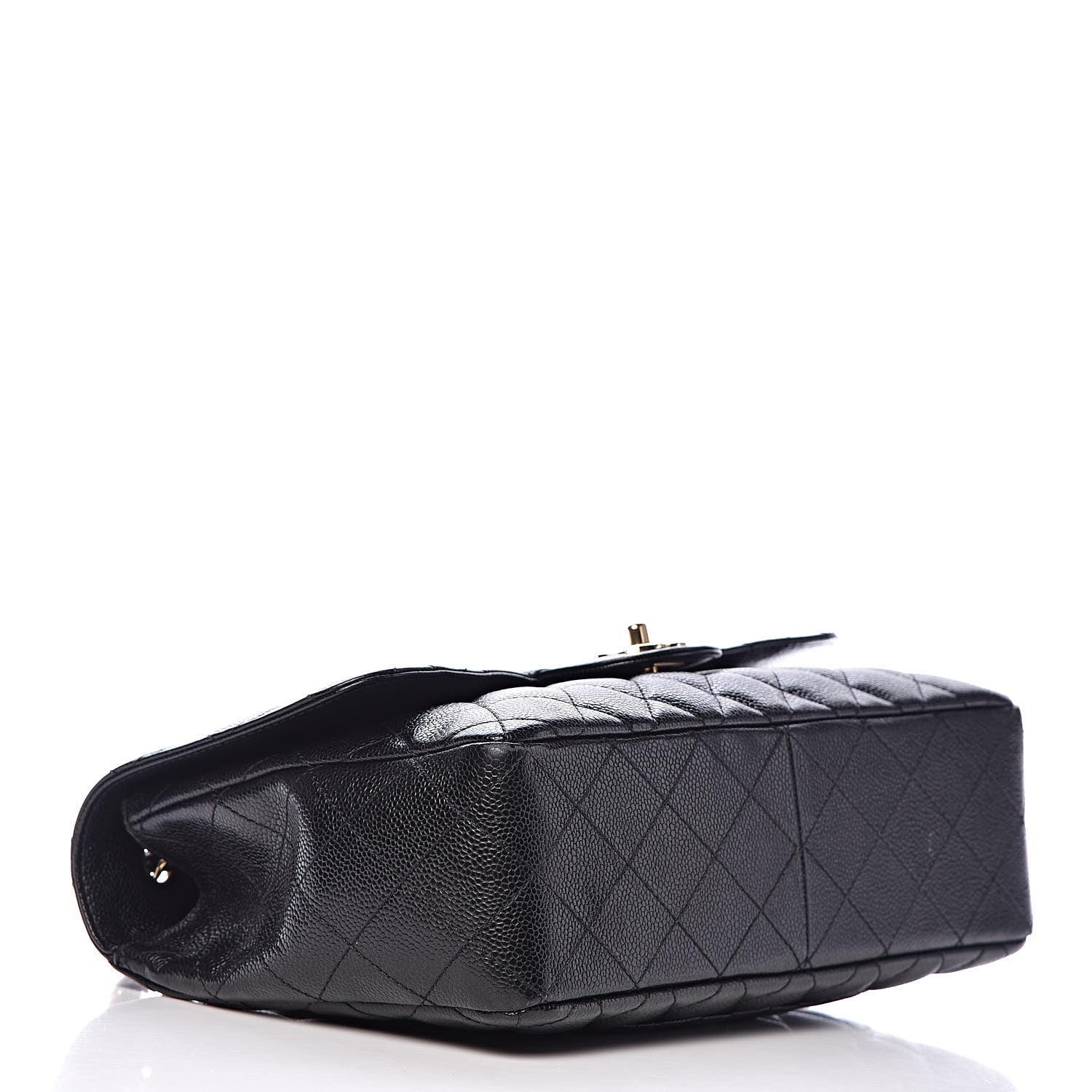 Chanel Caviar Quilted Jumbo Single Flap Black 4 of 12