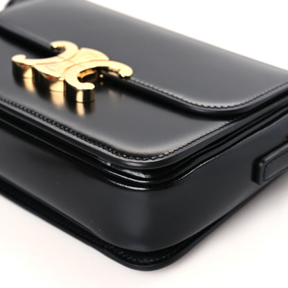 Celine Shiny Calfskin Teen Triomphe Black 9 of 9