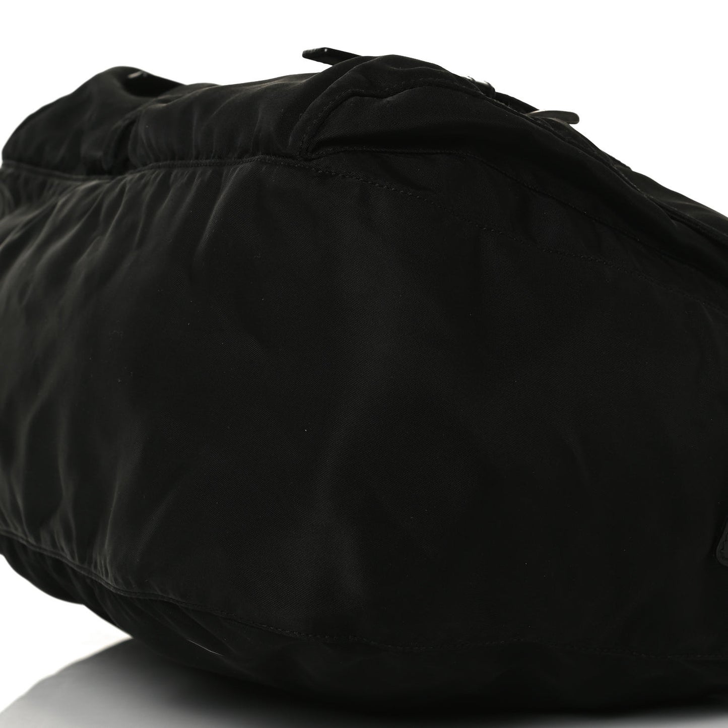 Nylon Vela Messenger Bag Black