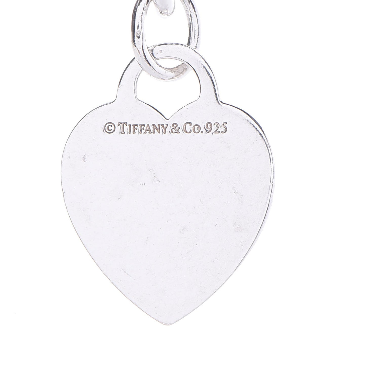 Sterling Silver Heart Tag Toggle Necklace