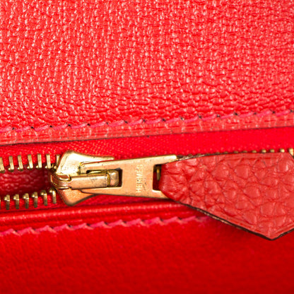 Hermes Togo Birkin 35 Vermillion 21 of 28