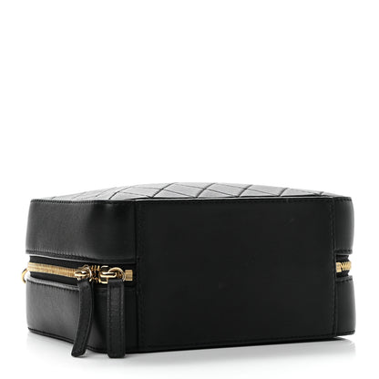 Chanel Calfskin Quilted Travel Kit Vanity Case Black 4 of 11