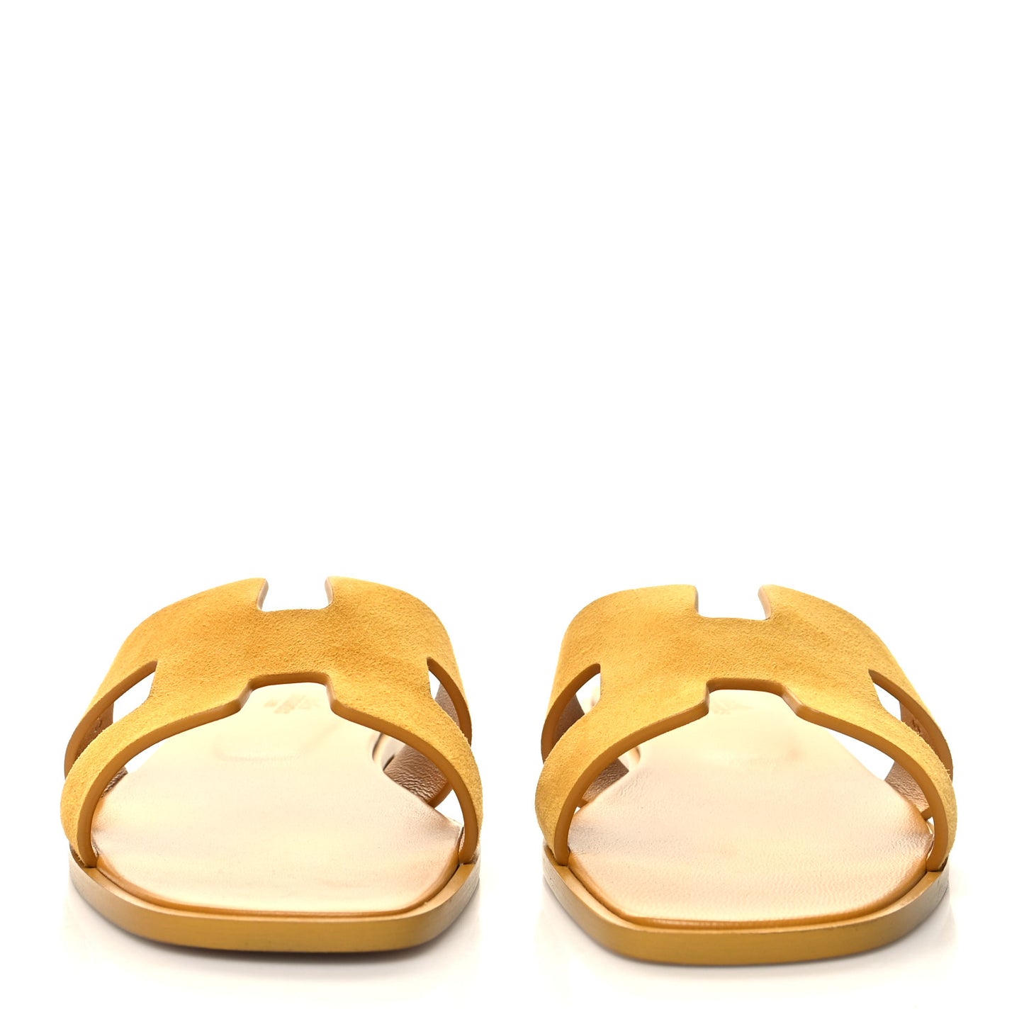Suede Goatskin Oran Sandals 40 Jaune Sable