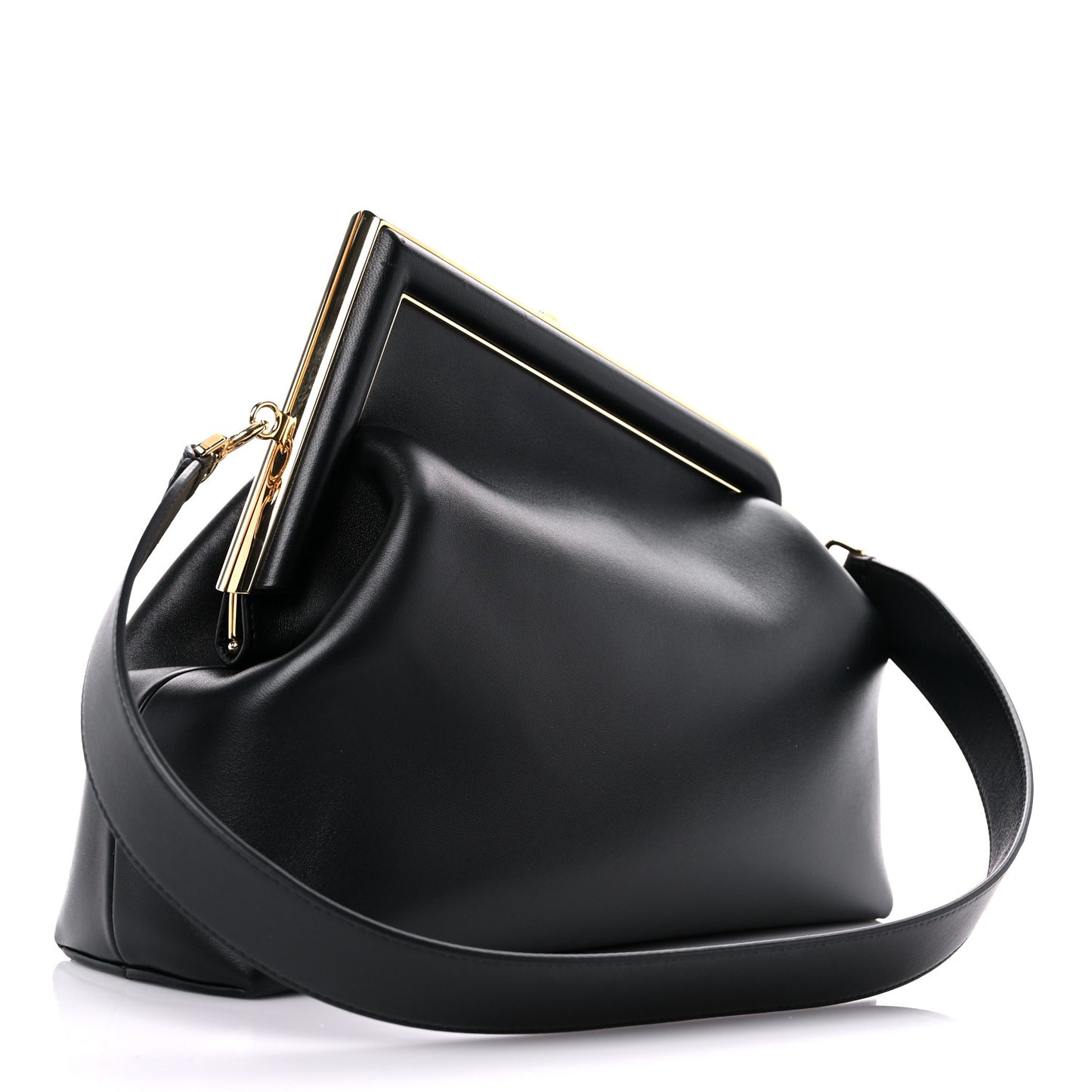 Shiny Nappa Medium Fendi First Black