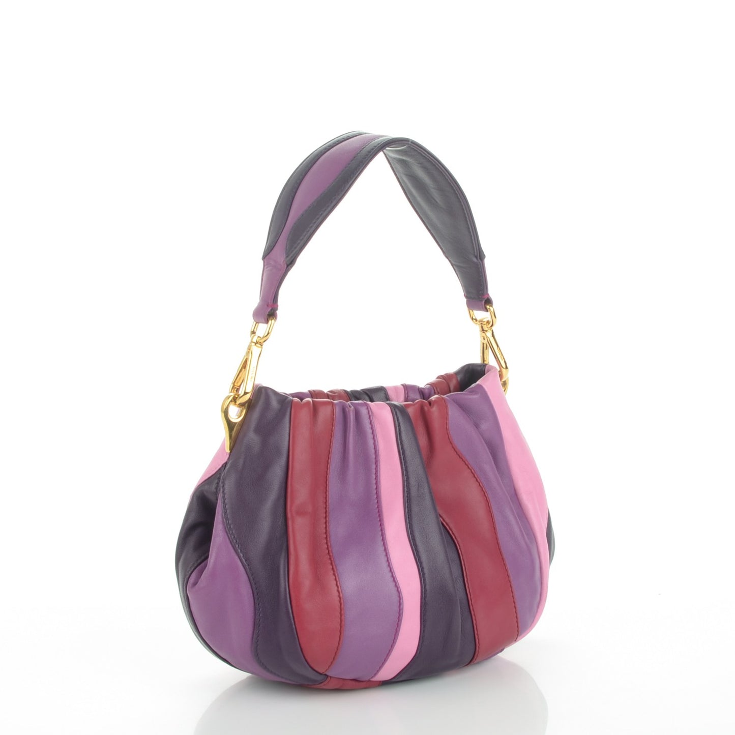 Nappa Trembled Blossoms Stripes Crossbody Ibisco Viola