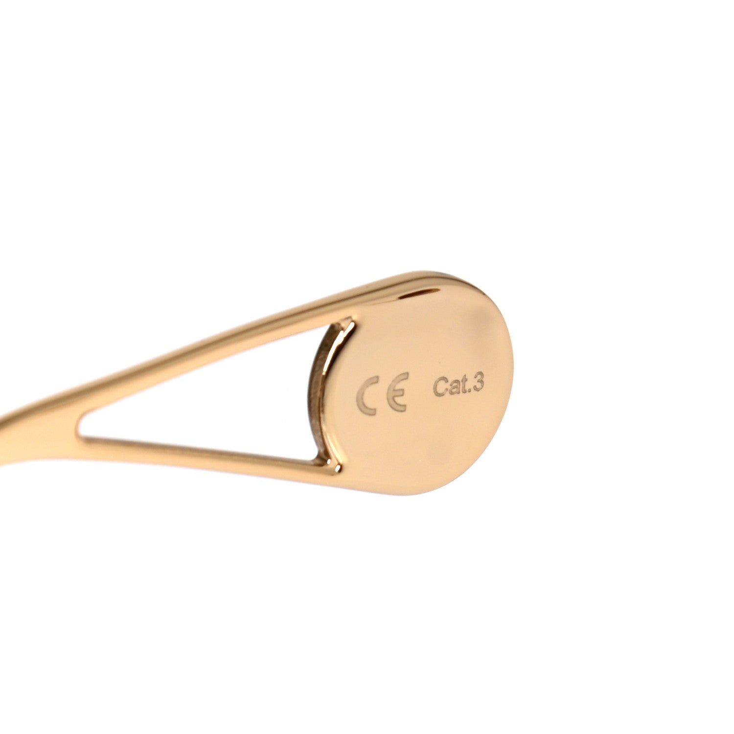 Gucci Metal Pearl Cat Eye Sunglasses GG0364S Gold 5 of 7