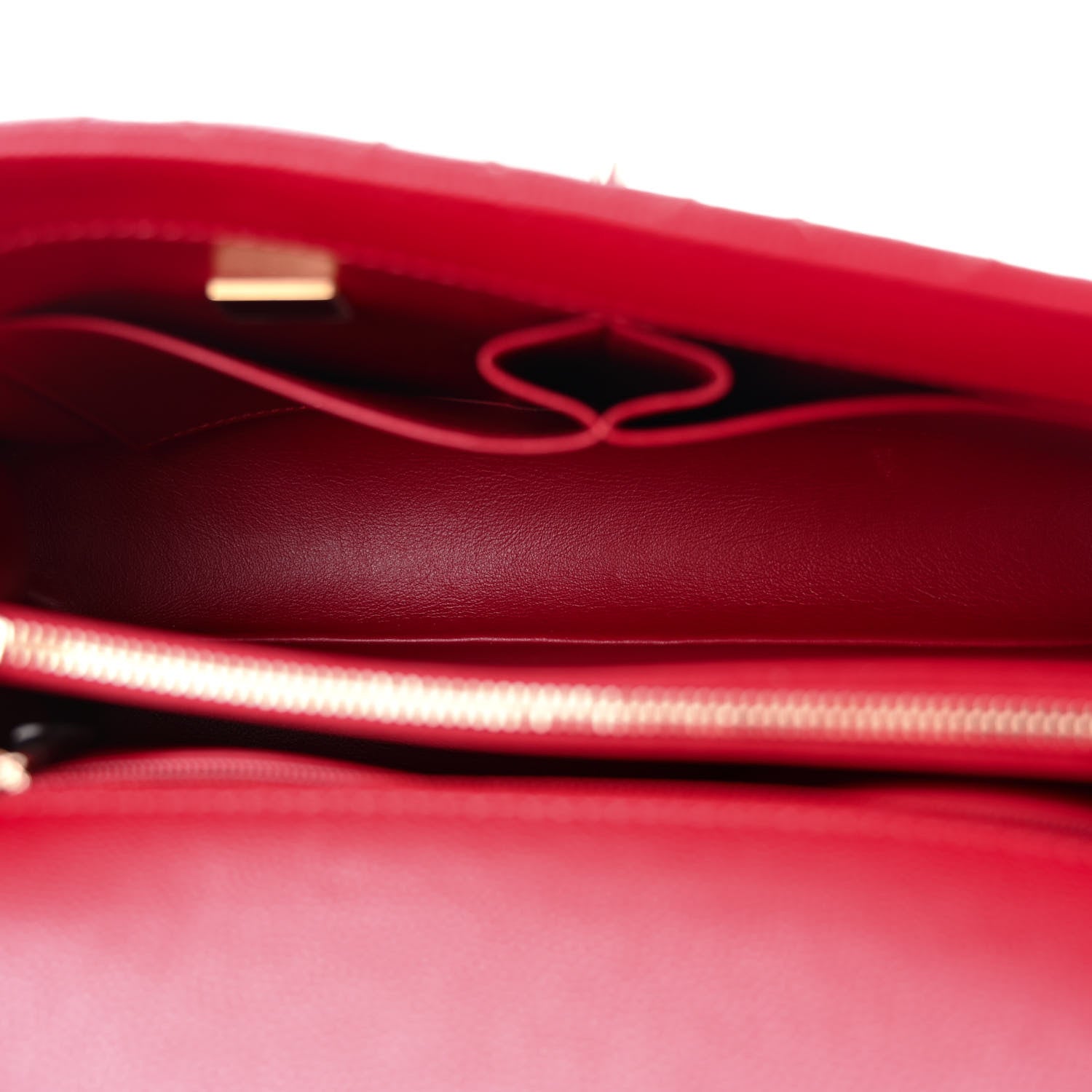 Chanel Caviar Quilted Small Coco Handle Flap Red 5 of 11