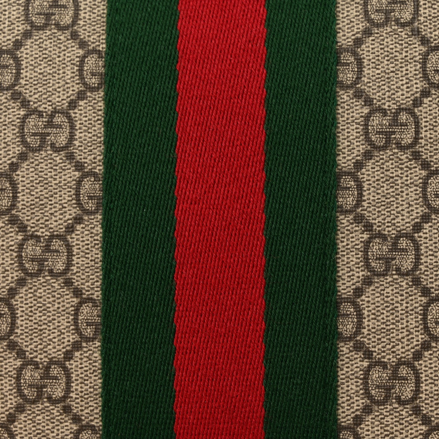 GG Supreme Monogram Web Messenger Bag Black