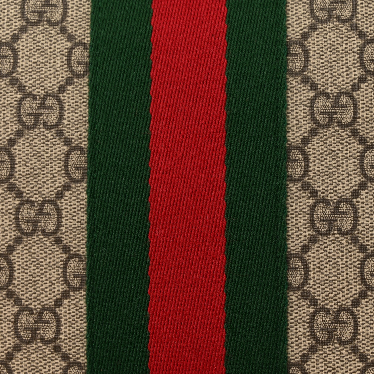 Gucci GG Supreme Monogram Web Messenger Bag Black 12 of 14