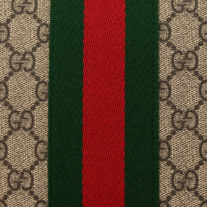 Gucci GG Supreme Monogram Web Messenger Bag Black 12 of 14