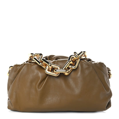 Bottega Veneta Calfskin The Pouch Chain Cammello 1 of 9