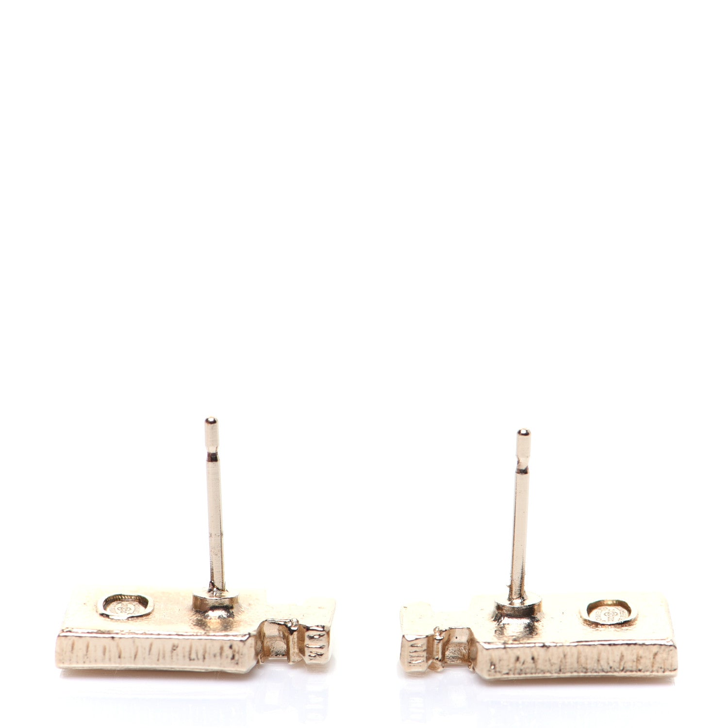 Chanel Coco No 5 Perfume Bottle Earrings Gold 6 of 8