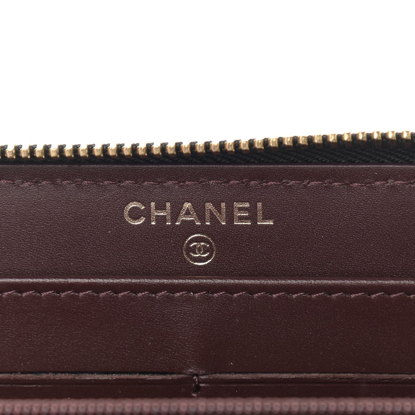 Caviar Quilted Large Gusset Zip Around Wallet Black