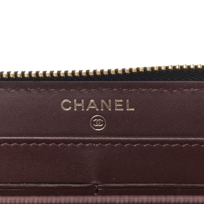 Chanel Caviar Quilted Large Gusset Zip Around Wallet Black 6 of 9