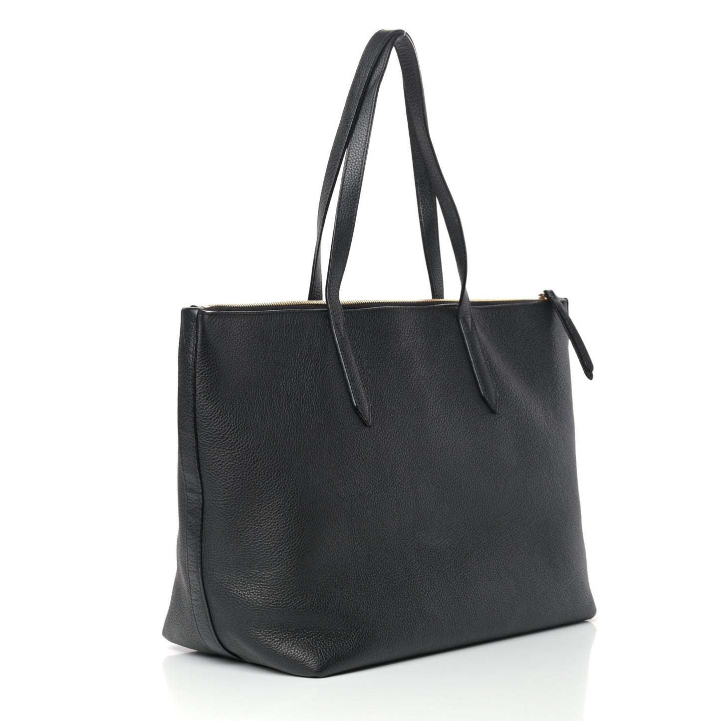 Grainy Calfskin Bria Tote Black