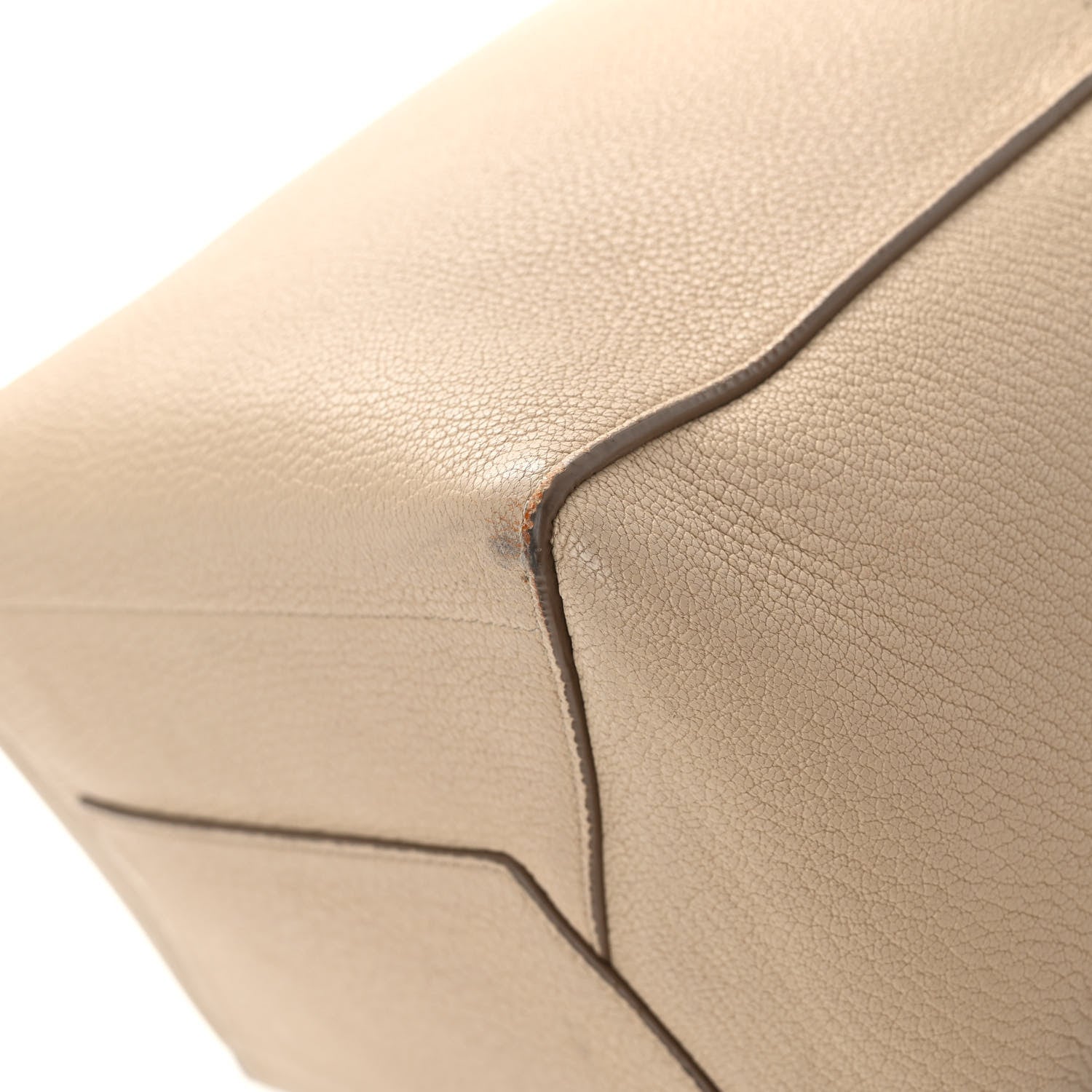 Celine Soft Grained Calfskin Sangle Bucket Bag Dune 17 of 17