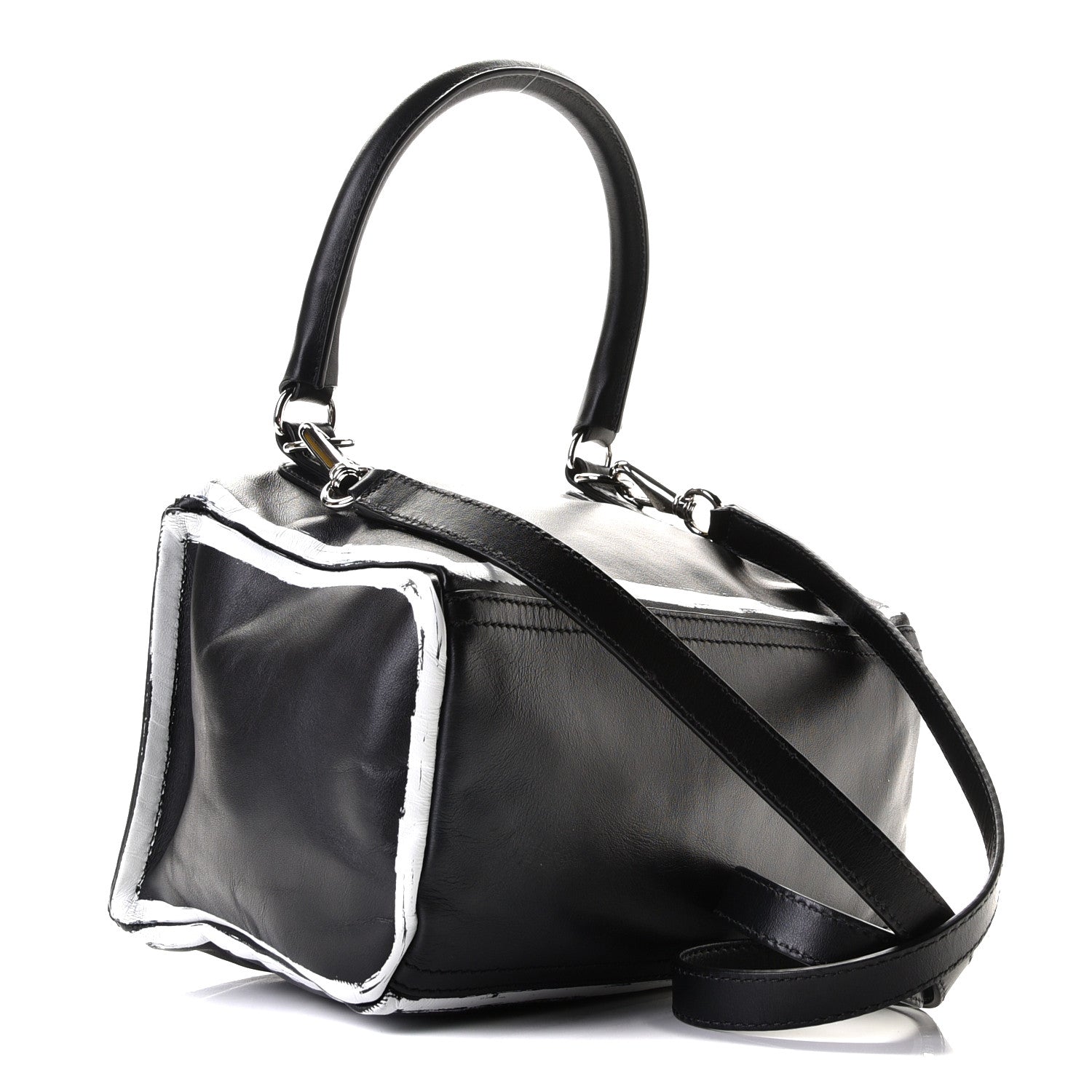 Givenchy Calfskin Small Logo Pandora Black 2 of 8