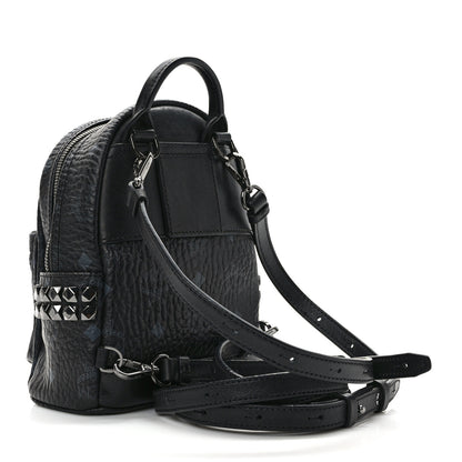 MCM Visetos Side Stud X-Mini Stark Bebe Boo Backpack Black 3 of 9
