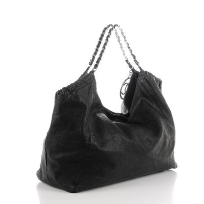 Chanel Distressed Caviar XL Coco Cabas Black 3 of 7