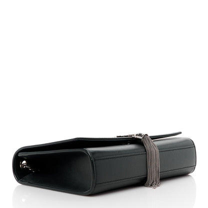 Saint Laurent Smooth Calfskin Medium Classic Monogram Kate Tassel Satchel Black 4 of 12