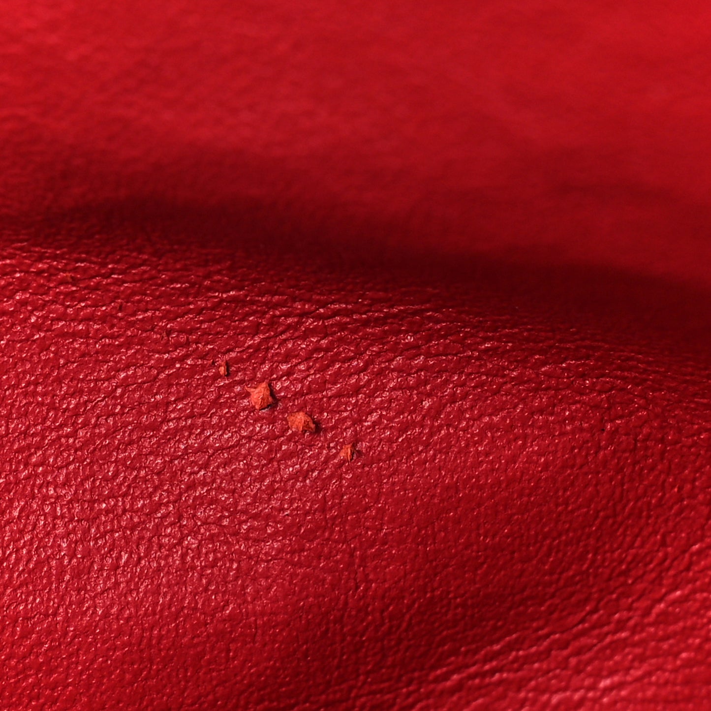 Caviar Chevron Quilted Jumbo Double Flap Dark Red