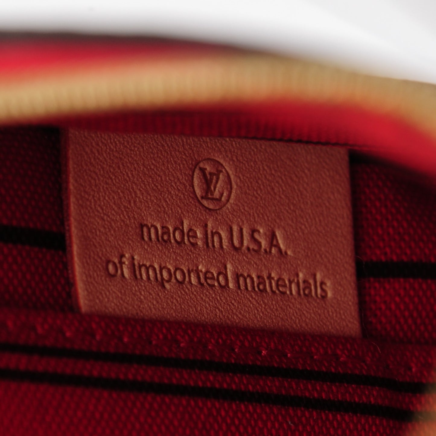 Monogram Neverfull MM GM Pochette Cherry